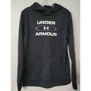 Under Armour hoodie youth XL hoodie with BLACK WHITE CLASSIC Cowl Loose Neck